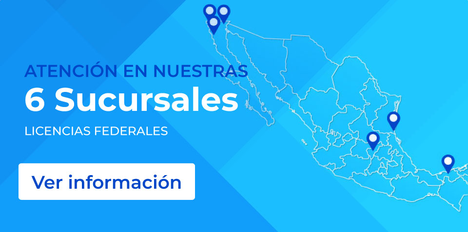 atención en nuestras 6 sucursales